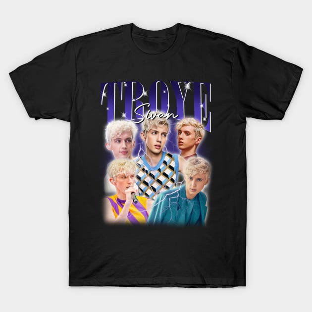 VINTAGE BOOTLEG TROYE SIVAN RETRO T-Shirt by Archer Expressionism Style